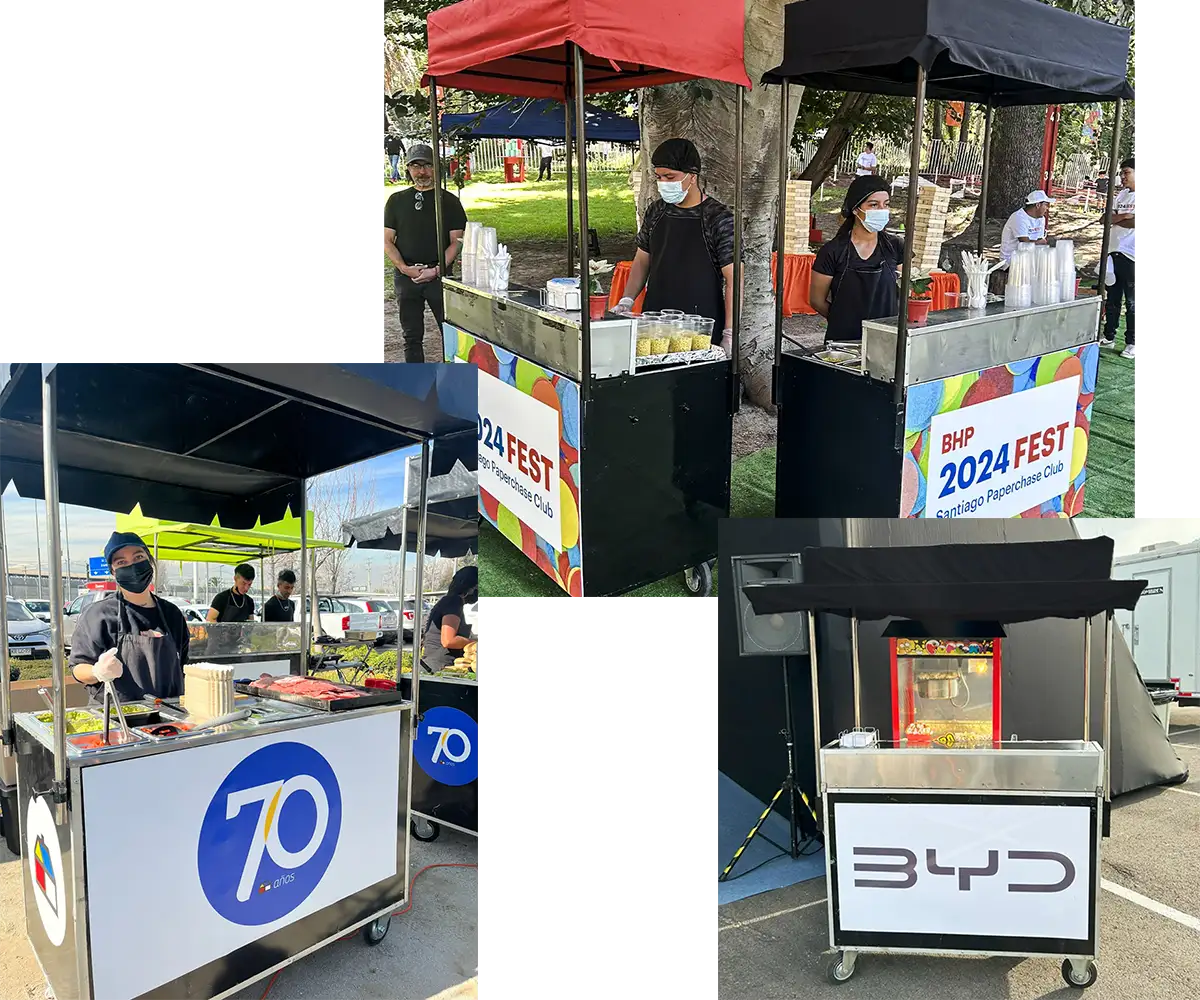 Montaje gastronómico en activación