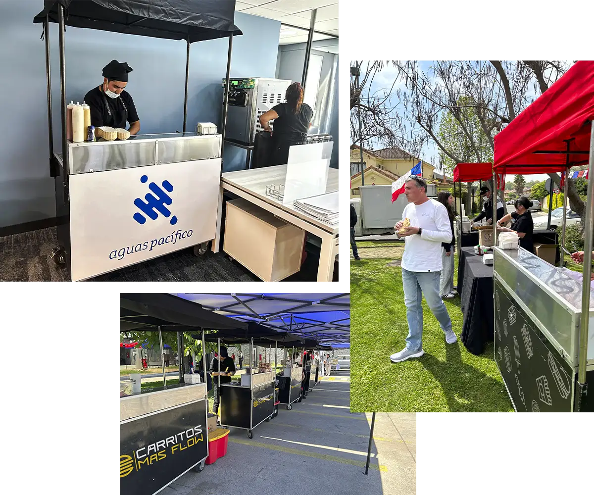 Montaje gastronómico en empresa